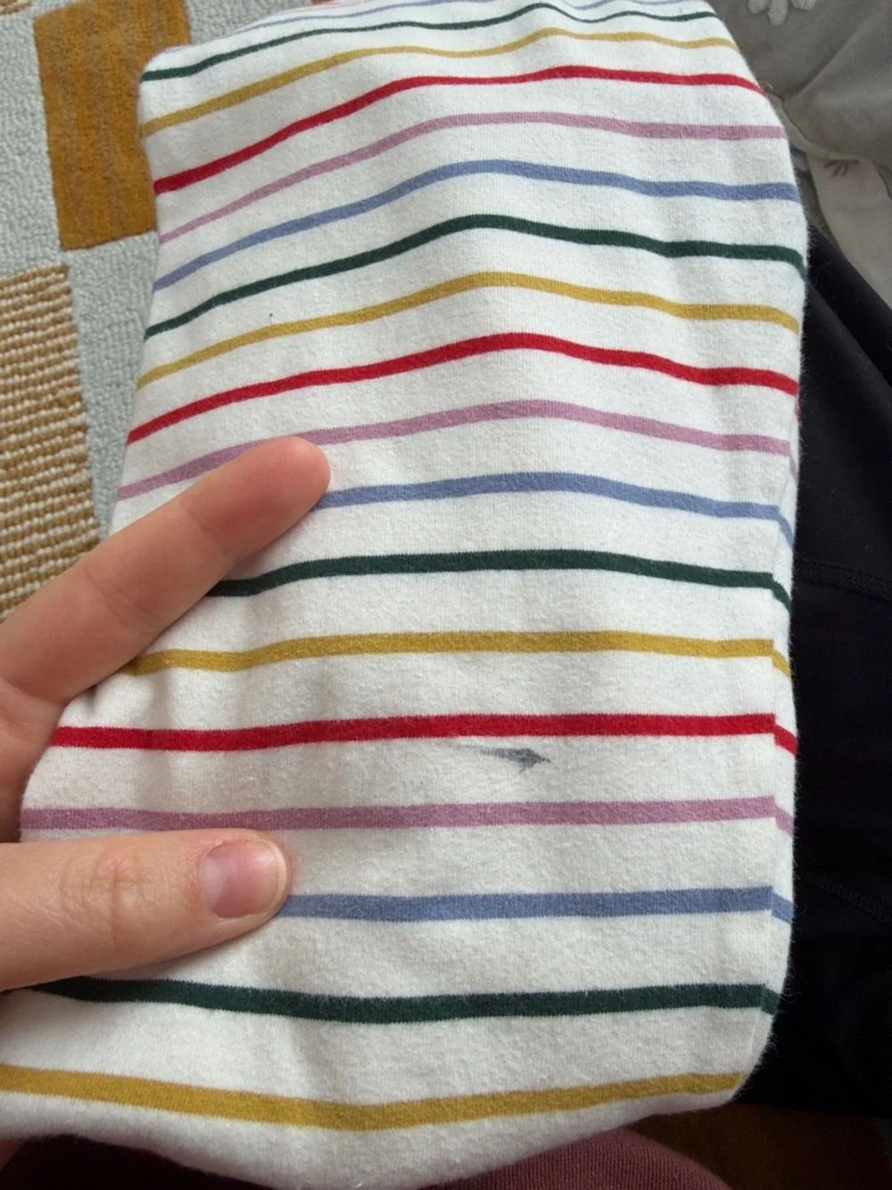 Bundle of 3 Hanna andersson cotton leggings striped and floral size 130cm/US 8 - Picture 8 of 9